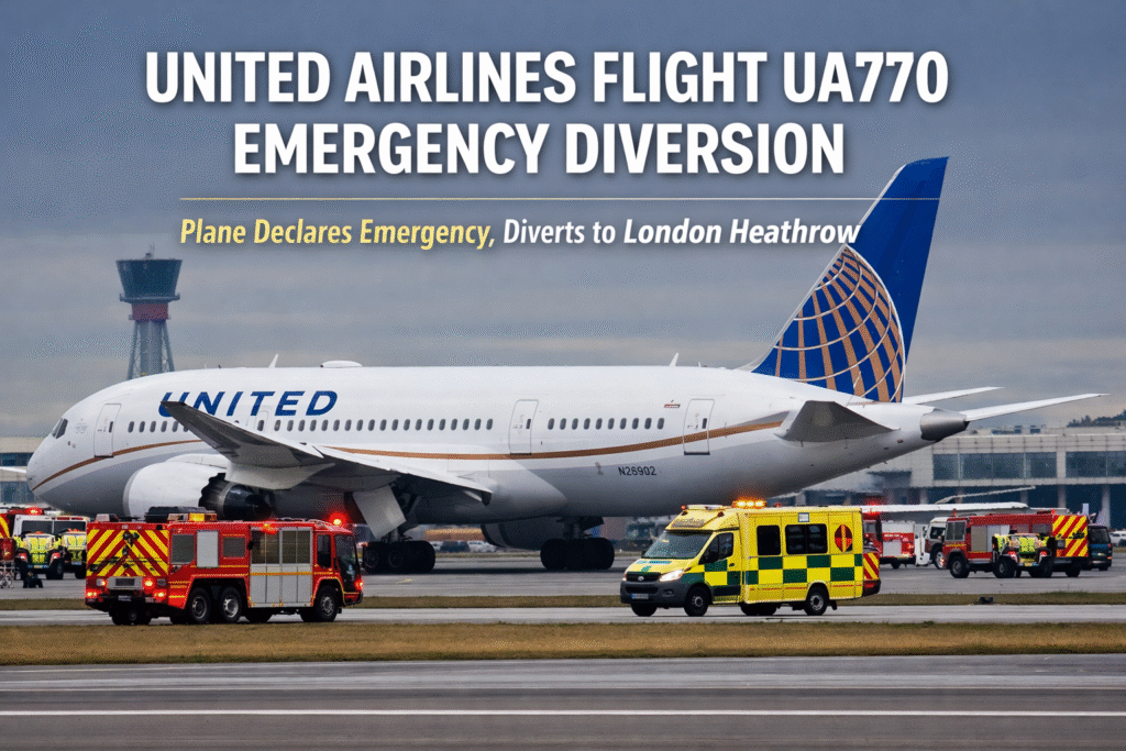 United Airlines Flight UA770 Emergency Diversion